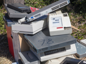 Improper disposal of old tech and electronic equipment