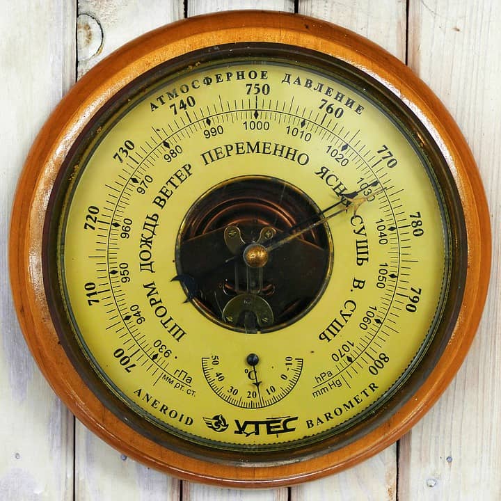 An antique barometer that may contain mercury.